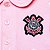 Camisa Polo Infantil Corinthians Rosa Oficial - Imagem 3