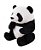 Ursinho Panda Pelúcia Sentado 20cm - Imagem 2