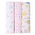 Kit Cueiro Flanelado 1,0m x 80cm Karinho Rosa 3Pçs Papi - Imagem 1