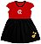 Vestido Flamengo Infantil Canelado Torcida Baby - Imagem 1