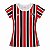 Camisa Bebê São Paulo Baby Look Listrada Oficial - Imagem 2