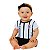 Baby Look Corinthians Bebê Listrada Branca Oficial - Imagem 1