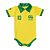 Body Bebê do Brasil Amarelo Torcida Baby - Imagem 1