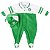 Macacão Bebê Palmeiras Longo Em Plush Com Boné Oficial - Imagem 2