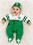 Macacão Bebê Palmeiras Longo Em Plush Com Boné Oficial - Imagem 1