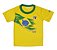 Camiseta Infantil São Paulo Brasil Amarela Oficial - Imagem 1