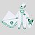 Kit Bebê Palmeiras Saída Maternidade Macacão Manta e Boné - Imagem 4