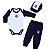 Kit Conjunto Corinthians Body Calça e Boné Oficial - Imagem 2