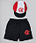 Kit Bebê Flamengo Com Shorts e Boné Oficial - Imagem 1