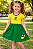 Vestido Infantil Brasil Verde e Amarelo Torcida Baby - Imagem 3