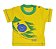 Camiseta Brasil Bebê Amarela - Imagem 1