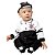 Macacão Bebê Corinthians Plush Longo Com Boné Oficial - Imagem 1