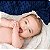 Cobertor Bebê Plush Com Sherpa Dots Azul Marinho - Imagem 2