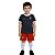 Uniforme Infantil Vitória Conjunto Artilheiro Preto Oficial - Imagem 1