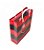 Sacola Para Presentes Vermelha Flamengo 33x27cm Oficial - Imagem 3