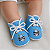 Sapatinho Chuteirinha Bebê Grêmio Azul Oficial - Imagem 1
