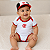 Kit Bebê Flamengo 2 Peças com Body e Boné Oficial - Imagem 1