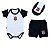Kit Conjunto Corinthians Body Shorts e Boné Oficial - Imagem 2