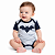 Body Bebê Batman Cinza Manga Curta - Imagem 1