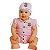 Macacão Bebê Corinthians Curto Rosa com Gorro Oficial - Imagem 1
