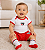 Kit Conjunto Bebê São Paulo Uniforme Body Shorts e Meia - Imagem 3
