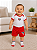 Kit Conjunto Bebê São Paulo Uniforme Body Shorts e Meia - Imagem 1