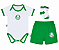 Kit Conjunto Bebê Palmeiras Body Shorts e Meia Oficial - Imagem 3