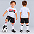 Uniforme Infantil São Paulo Kit 3 Pçs Meião Branco Oficial - Imagem 1