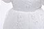 Vestido Batizado Luxo Branco Com Gorro - Imagem 4