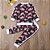 Conjunto Agasalho Infantil Florido Fashion Estiloso Feminino - Imagem 4