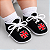 Chuteirinha Sapatinho Bebê Vasco Preto Oficial - Imagem 1