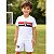 Uniforme Infantil São Paulo Camiseta e Shorts Branco Oficial - Imagem 1