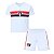 Uniforme Infantil São Paulo Camiseta e Shorts Branco Oficial - Imagem 2