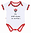 Body Bebê Vitória Com Frase Estampada 100% Algodão - Imagem 3