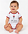 Body Bebê Vitória Com Frase Estampada 100% Algodão - Imagem 1