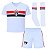Uniforme São Paulo Infantil Branco Kit Com 3 Pçs Oficial - Imagem 1