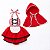 Fantasia Bebê Chapeuzinho Vermelho Vestido e Chapéu - Imagem 3
