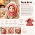 Touca Gorro Cachecol Bebê Infantil Cobre Orelhas Rosa - Imagem 2
