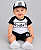 Conjunto Bebê Santos Body Shorts e Boné Oficial - Imagem 1