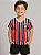 Camiseta São Paulo Infantil Listrada Tricolor Oficial - Imagem 1