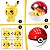 Box Com 12 Bonecos Pokémon Face + Pokébola Muda Rosto - Imagem 3