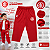 Calça Infantil Internacional Vermelha Flanelada Oficial - Imagem 4