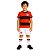 Uniforme Infantil Flamengo Shorts e Meião Branco Oficial - Imagem 1