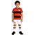 Uniforme Infantil Flamengo Shorts e Meião Branco Oficial - Imagem 1