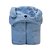 Cobertor Bebê Microfibra com Capuz Cachorrinho Azul Papi - Imagem 1
