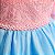 Vestido Infantil Luxo Rosa e Azul Festa Casamentos Batizados - Imagem 5