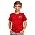Camiseta Infantil São Paulo Rajada Vermelha Oficial - Imagem 1