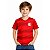 Camiseta Infantil Internacional Vermelha Faixas Oficial - Imagem 1