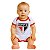 Macacão Bebê São Paulo Tip Top Manga Curta Oficial - Imagem 1