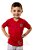 Camiseta Infantil São Paulo Vermelha Gola V Oficial - Imagem 1